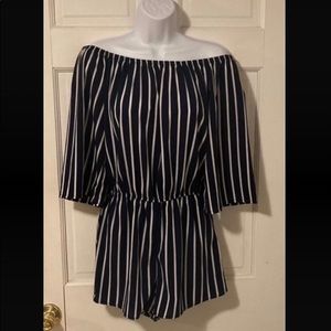 NWOT Striped Romper